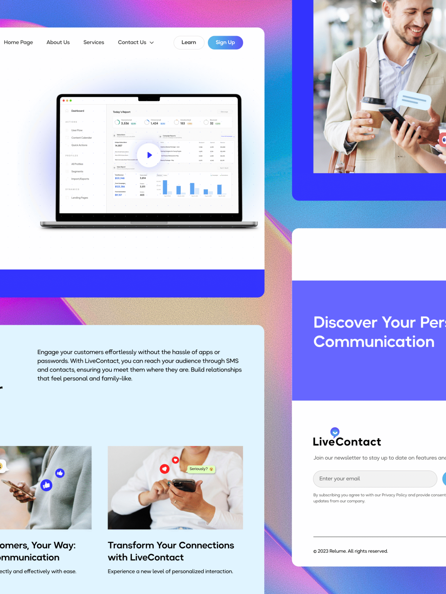 Homepage 23 Designkyte Unlimited Graphic Design live-contact
